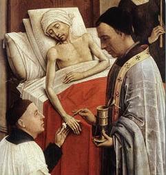 'Extreme Unction', part of The Seven Sacraments (1445) by Roger van der Weyden